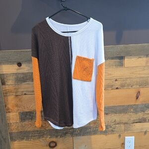 Colorblock Long Sleeve Top